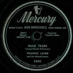 Pochette de Mule Train / Carry Me Back to Old Virginney de Frankie Laine