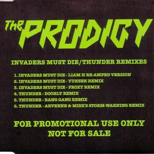 Pochette Invaders Must Die / Thunder Remixes