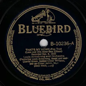 Pochette de That's My Home / I Hate to Leave You Now de Louis Armstrong & His Orchestra