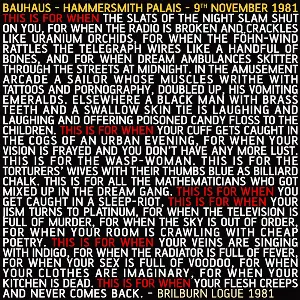 Pochette de This Is for When… de Bauhaus