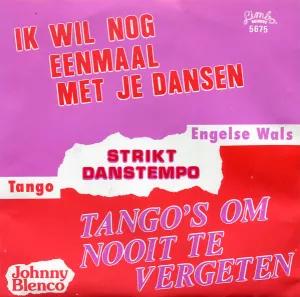 Pochette de Ik wil nog eenmaal met je dansen de Johnny Blenco