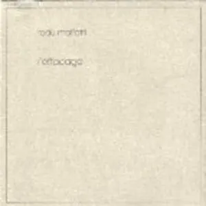 Pochette de L’Effaçage de Radu Malfatti