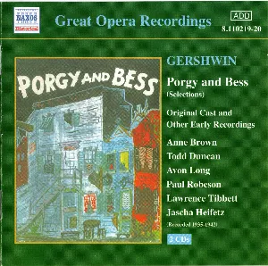 Pochette Porgy and Bess (Selections): Original Cast and Other Early Recordings (Recorded 1935–1942)
