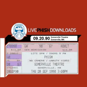 Pochette de 1990-09-20: Somerville Theatre, Somerville, MA, USA de Phish