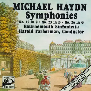 Pochette Symphonies No. 19 in C, No. 23 in D, No. 26 in G