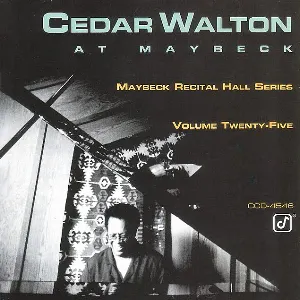 Pochette de Live at Maybeck Recital Hall, Volume Twenty-Five de Cedar Walton