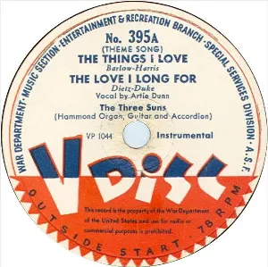 Pochette The Things I Love / The Love I Long For / Let Me Call You Sweetheart / Down by the Old Mill Stream