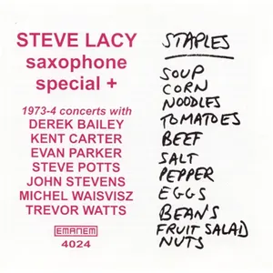 Pochette de Saxophone Special + de Steve Lacy