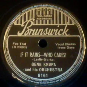 Pochette de If It Rains---Who Cares! / There's Honey on the Moon Tonight de Gene Krupa and His Orchestra