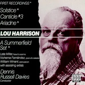 Pochette de Solstice / Canticle #3 / Ariadne / A Summerfield Set de Lou Harrison - William Winant - Dennis Russell Davies
