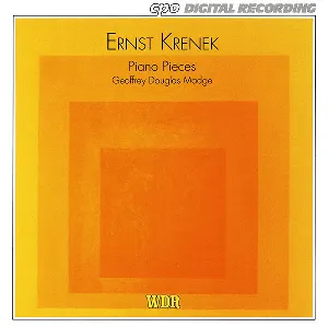 Pochette de Piano Pieces de Ernst Krenek