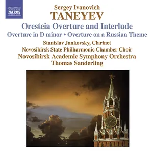 Pochette de Oresteia Overture and Interlude / Overture in D minor / Overture on a Russian Theme de Thomas Sanderling - Sergei Taneyev