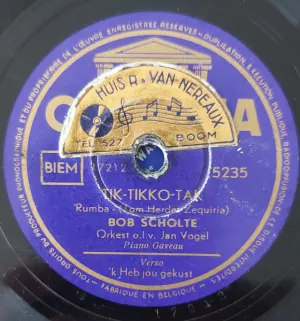 Pochette de Tik‐tikko‐tak / ’k Heb jou gekust in Honolulu de Bob Scholte