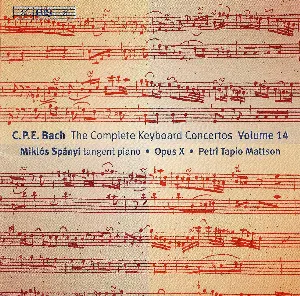Pochette The Complete Keyboard Concertos, Volume 14 (Opus X feat. conductor: Petri Tapio Mattson, tangent piano: Miklós Spányi)