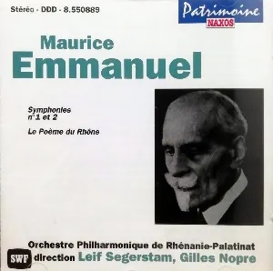 Pochette Symphonies n° 1 et 2 / Le Poème du Rhône