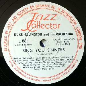 Pochette de Sing You Sinners / St. James Infirmary de Duke Ellington and His Orchestra