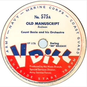 Pochette de Old Manuscript / Frantic Fantasy de The Count Basie Orchestra - The Count Basie Orchestra - Duke Ellington and His Orchestra