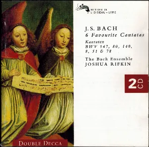 Pochette 6 Favourite Cantatas: BWV 147, 80, 140, 8, 51 & 78