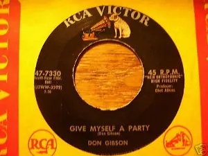 Pochette de Give Myself a Party de Don Gibson