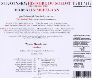 Pochette Stravinsky: The Soldier's Tale / Marsalis: Meeelaan