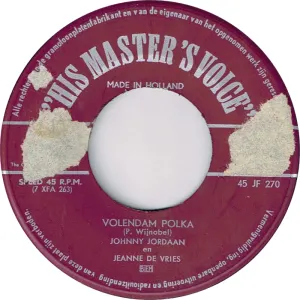 Pochette de Volendam polka / Volendam wals de Johnny Jordaan