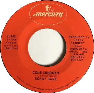 Pochette Come Sundown / Woman, You Have Been a Friend to Me