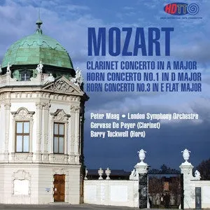 Pochette de Mozart: Clarinet Concerto in A Major, Horn Concerto No. 1 in D Major & Horn Concerto No. 3 in E Flat Major de London Symphony Orchestra - Peter Maag
