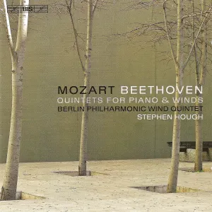 Pochette de Quintets for Piano and Winds de Ludwig van Beethoven - Philharmonisches Bläserquintett Berlin - Wolfgang Amadeus Mozart - Stephen Hough
