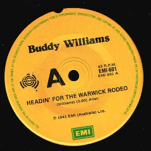 Pochette de Headin’ for the Warwick Rodeo de Buddy Williams