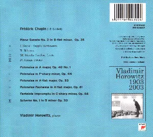 Pochette de Horowitz Plays Chopin: Sonata No. 2 / Polonaises de Fryderyk Chopin