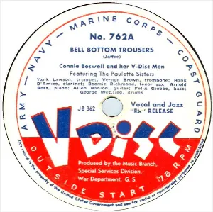 Pochette de Bell Bottom Trousers / You Was Right, Baby de The V‐Disc All Stars - Connee Boswell