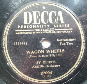 Pochette de Wagon Wheels / I Ain't Got Nobody de Sy Oliver and His Orchestra