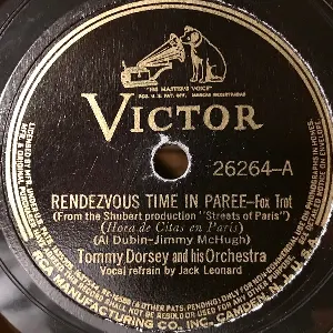 Pochette de Rendezvous Time in Paree / Is It Possible? de Tommy Dorsey and His Orchestra