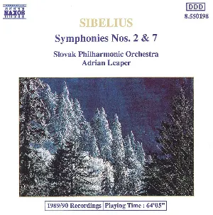 Pochette Symphonies nos. 2 & 7