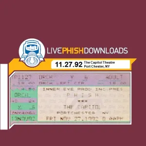Pochette de 1992-11-27: The Capitol Theatre, Port Chester, NY, USA de Phish