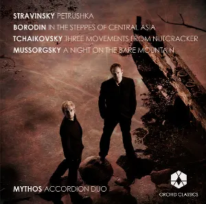 Pochette Stravinsky: Petrushka / Borodin: In the Steppes of Central Asia / Tchaikovsky: Three Movements from the Nutcracker / Mussorgsky: A Night on the Bare Mountain