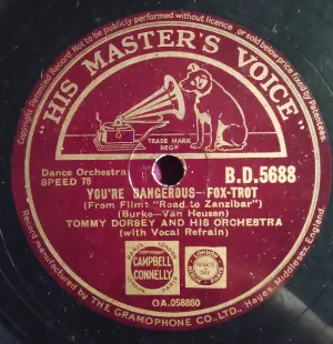 Pochette de You're Dangerous / Dolores de Tommy Dorsey and His Orchestra