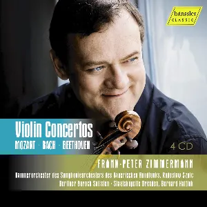 Pochette de Violin Concertos de Frank Peter Zimmermann - Ludwig van Beethoven - Johann Sebastian Bach - Wolfgang Amadeus Mozart