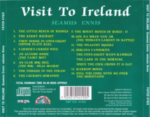 Pochette de Visit To Ireland, Volume Three de Séamus Ennis