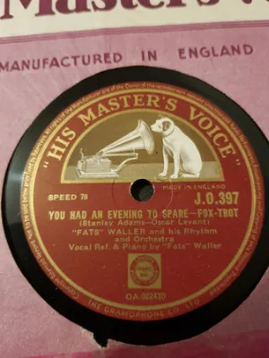 Pochette de You Had an Evening to Spare/ I Wish I Had You de Fats Waller and His Rhythm