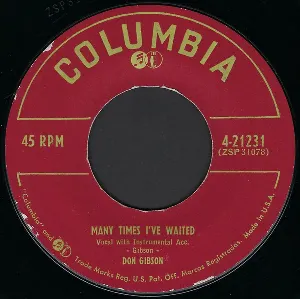 Pochette de Many Times I’ve Waited de Don Gibson
