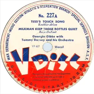 Pochette de Tess’s Torch Song / Milkman Keep Those Bottles Quiet / Irresistible You / I Never Knew de Tommy Dorsey and His Orchestra