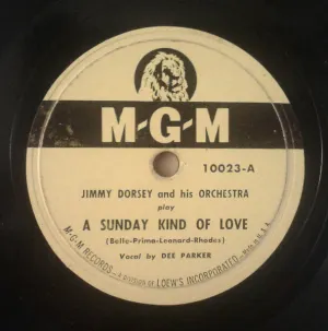 Pochette de A Sunday Kind of Love / Pots and Pans de Jimmy Dorsey and His Orchestra
