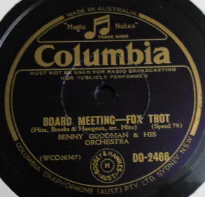 Pochette de Board Meeting / Be Sure de Benny Goodman and His Orchestra