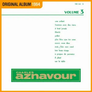 Pochette de Charles Aznavour Vol. 3 (Réenregistrement Columbia 1964) de Charles Aznavour