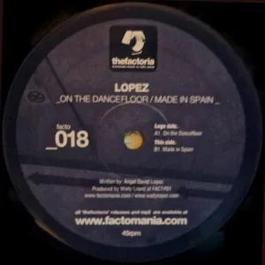 Pochette de On the Dancefloor / Made in Spain de Wally Lopez