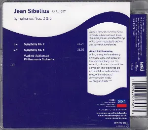 Pochette de Symphonies Nos 2 & 5 de Jean Sibelius