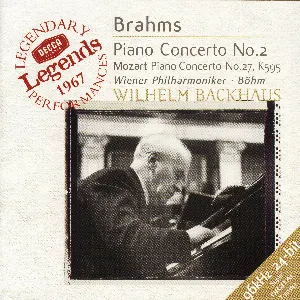 Pochette Brahms: Piano Concerto no. 2 / Mozart: Piano Concerto no. 27, K595