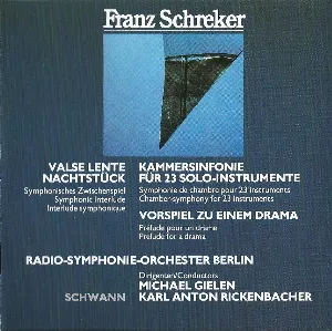 Pochette Kammersinfonie / Vorspiel / Valse lente / Nachtstück