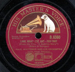 Pochette de Look What I've Got / In the Park in Paree de Paul Whiteman and His Orchestra